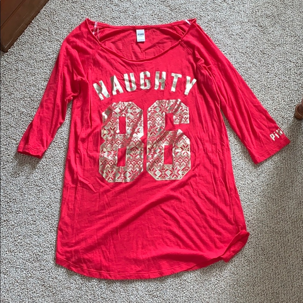 VS Pink Christmas Sleepshirt